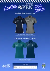 Berri Open -  2026 Ladies Polo Shirts