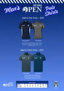 Berri Open -  2026 Mens Polo Shirts